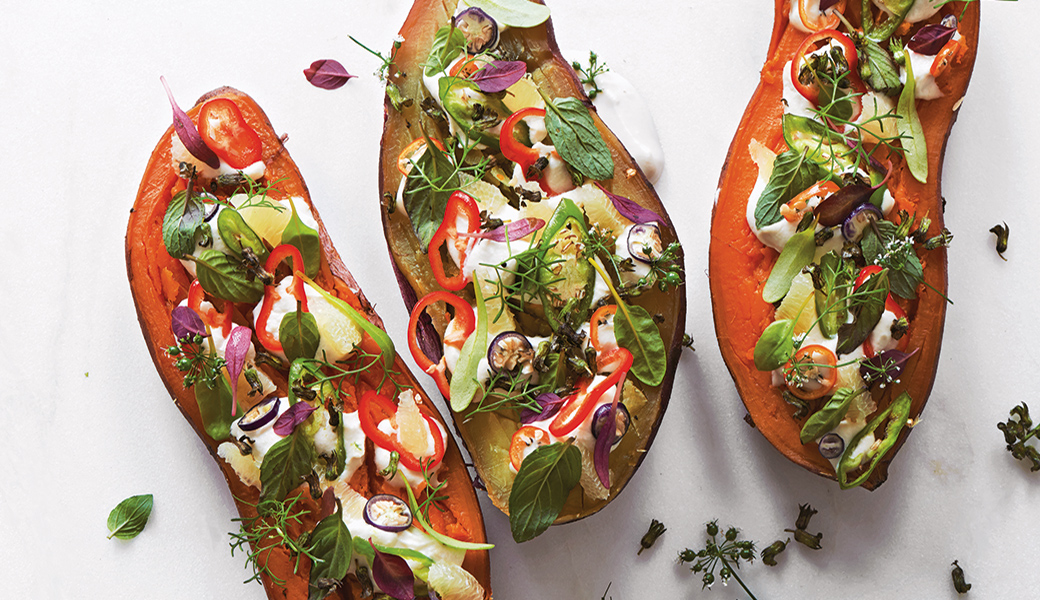 Redefining Plant Based – Fully Loaded Baked Sweet Potato Recipe